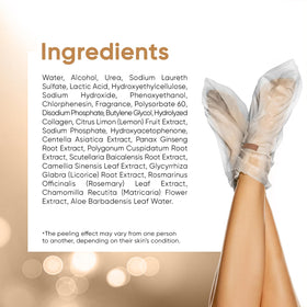 CÉLOR Foot Peel Mask used during a relaxing foot spa session