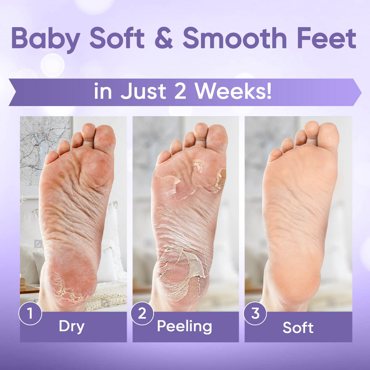 CÉLOR Foot Peeling Mask booties in use