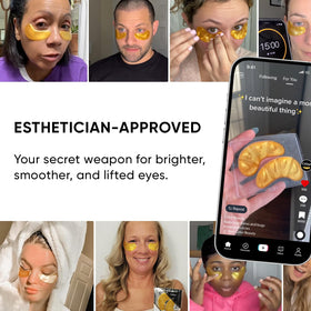 CÉLOR Under Eye Patches in a self-care setting
