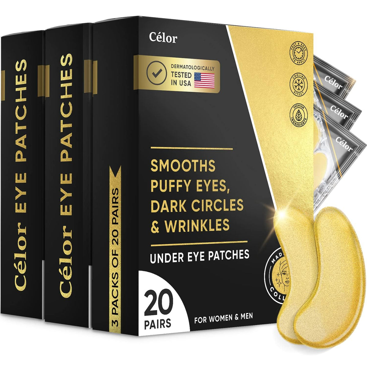 CÉLOR Under Eye Patches packaging front view