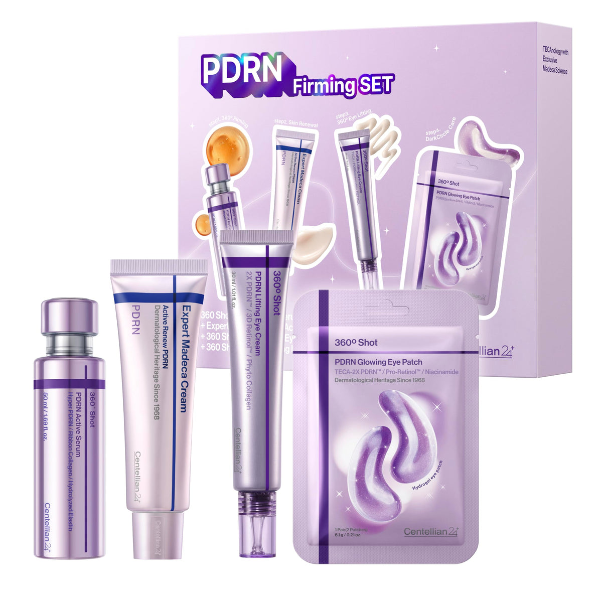 CENTELLIAN 24 PDRN Firming Set with serum, cream, and eye care