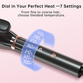 Ceramic barrel of Hahahope Curling Iron close-up
