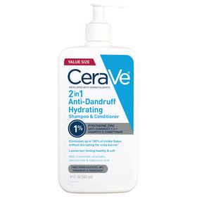 CeraVe 2 In 1 Hydrating Anti Dandruff Shampoo & Conditioner front view