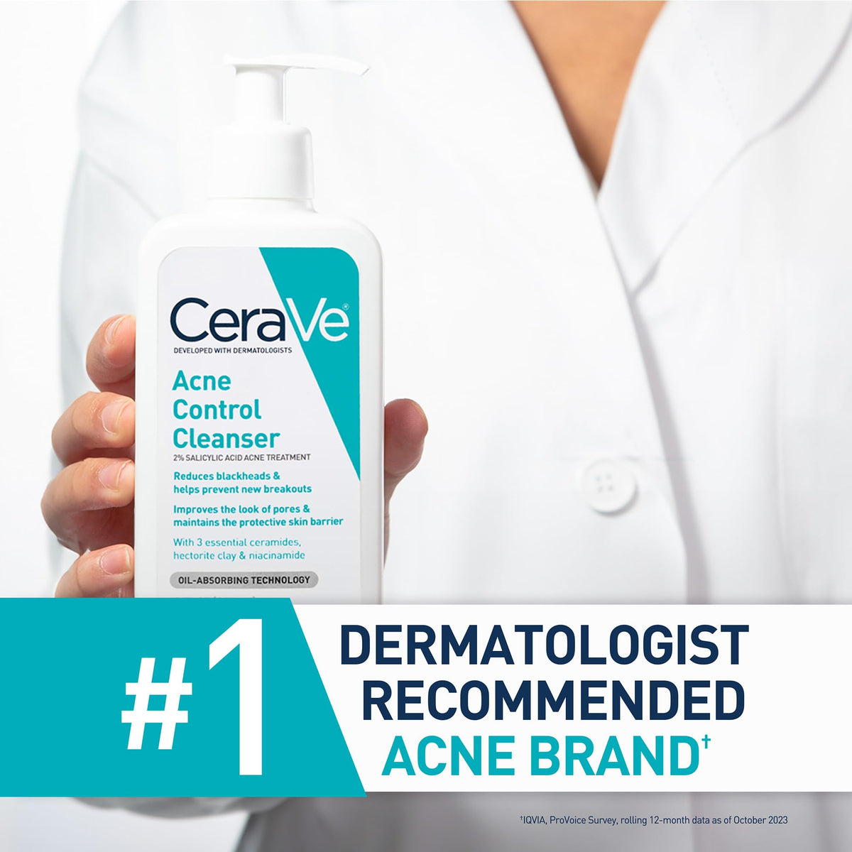 CeraVe Acne Control Cleanser 16 oz side view