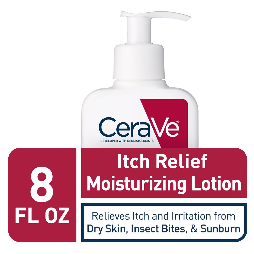 CeraVe Anti Itch Lotion 8 oz back view with ingredient list