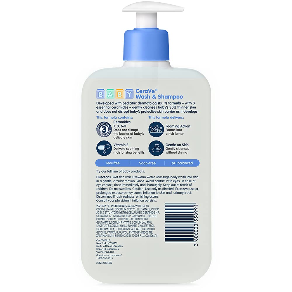 CeraVe Baby 2-in-1 Wash & Shampoo in baby bath setting