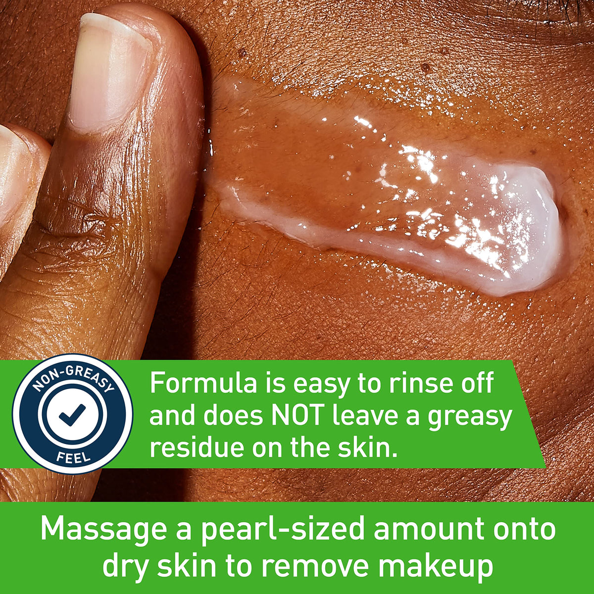 CeraVe Cleansing Balm showing texture on hand