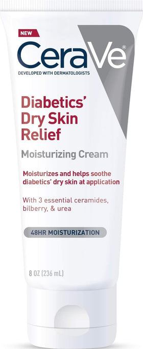 CeraVe Diabetics Dry Skin Moisturizing Cream 8oz front view