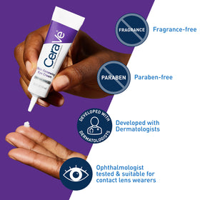 CeraVe Eye Cream being applied around the eye