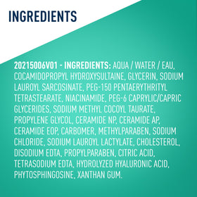 CeraVe Foaming Facial Cleanser 12fl oz packaging details