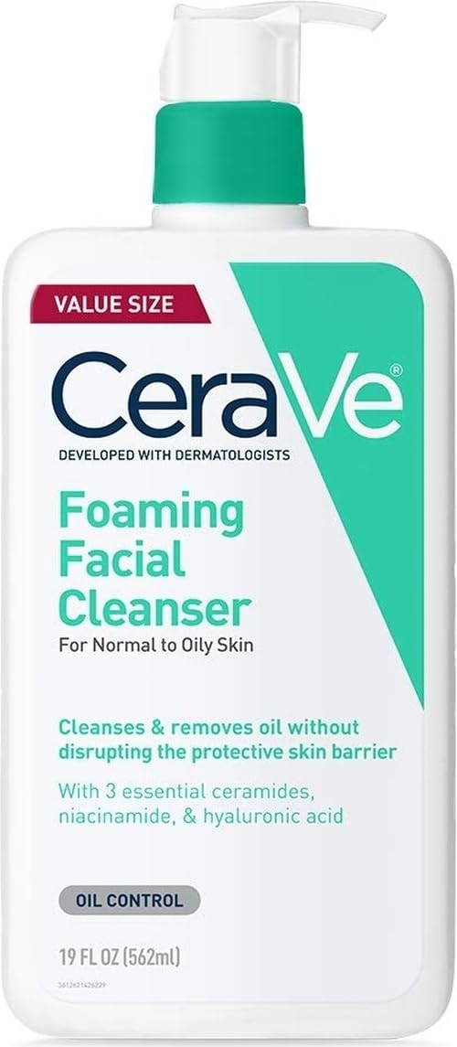 CeraVe Foaming Facial Cleanser 19oz front view