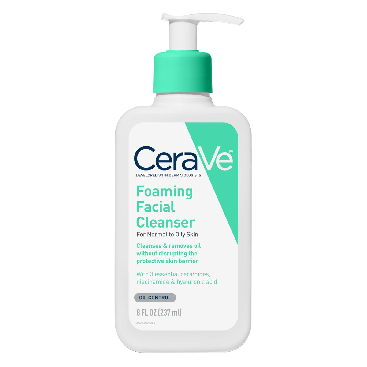 CeraVe Foaming Facial Cleanser 8fl oz front view
