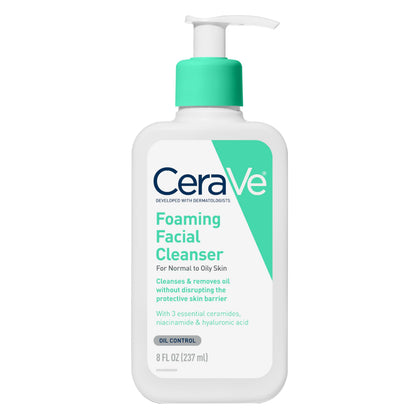 CeraVe Foaming Facial Cleanser 8fl oz front view
