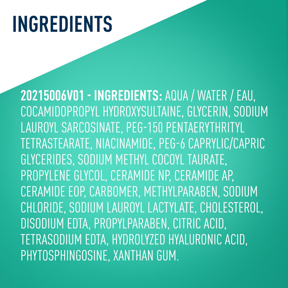 CeraVe Foaming Facial Cleanser with fresh ingredients