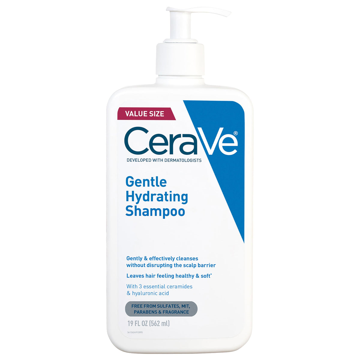CeraVe Gentle Hydrating Shampoo 19oz front view