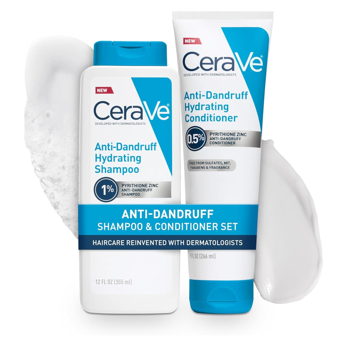 CeraVe Hydrating Anti Dandruff Shampoo 12oz front view