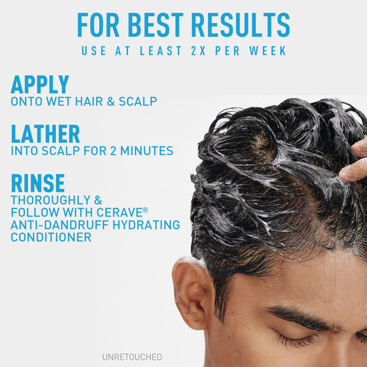 CeraVe Hydrating Anti Dandruff Shampoo 19oz packaging details