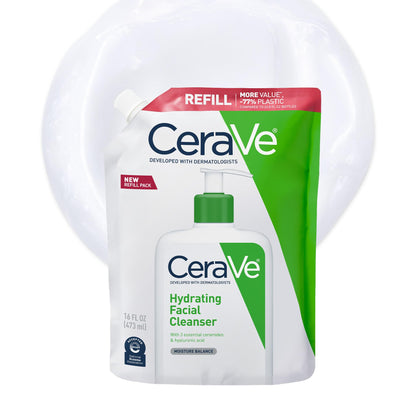 CeraVe Hydrating Cleanser 16oz refill bottle front view
