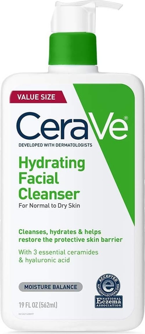 CeraVe Hydrating Cleanser 19oz front view with label