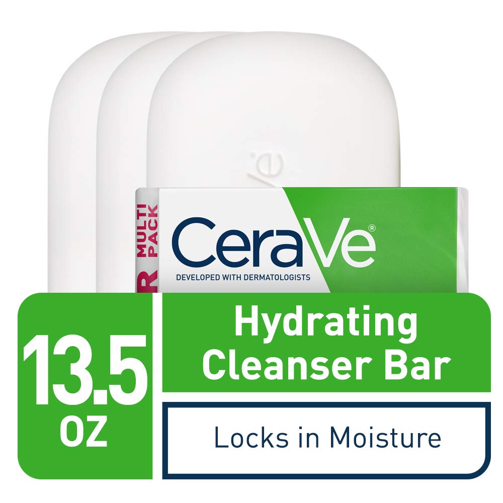 CeraVe Hydrating Cleanser Bar close-up of packaging