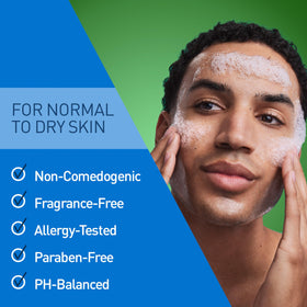 CeraVe Hydrating Cleanser being applied to face