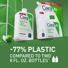 CeraVe Hydrating Cleanser on a bathroom counter
