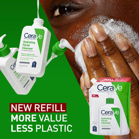 CeraVe Hydrating Cleanser on a towel