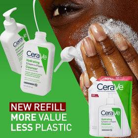 CeraVe Hydrating Cream To Foam Cleanser 16oz refill packaging