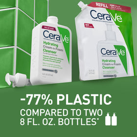 CeraVe Hydrating Cream To Foam Cleanser 16oz refill with pump