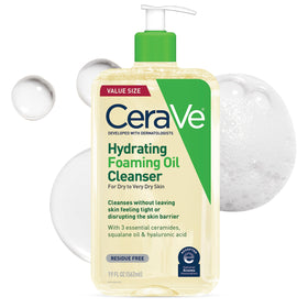 CeraVe Hydrating Foaming Oil Cleanser 19oz front view