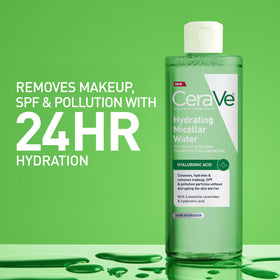 CeraVe Hydrating Micellar Water usage demonstration