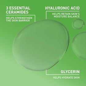 CeraVe Hydrating Micellar Water with cotton pad