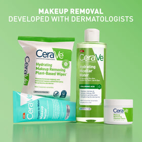 CeraVe Hydrating Micellar Water with makeup products
