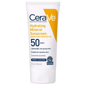 CeraVe Hydrating Mineral Sunscreen SPF 50 2.5oz front view