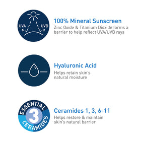 CeraVe Hydrating Mineral Sunscreen SPF 50 back view