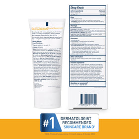 CeraVe Hydrating Mineral Sunscreen SPF 50 with makeup products