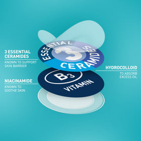 CeraVe Hydrocolloid Pimple Patches on skin