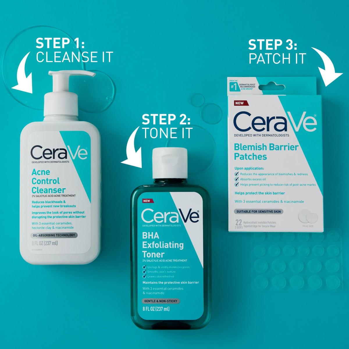 CeraVe Hydrocolloid Pimple Patches texture detail