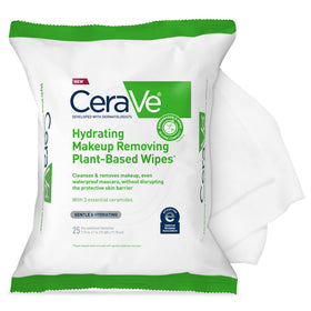 CeraVe Makeup Remover Wipes 25ct front view with packaging