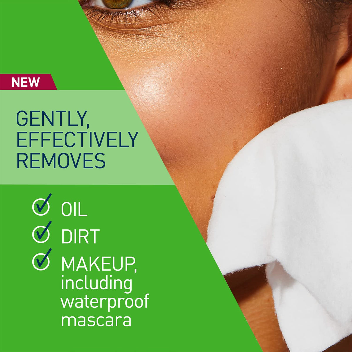CeraVe Makeup Remover Wipes open with one wipe visible