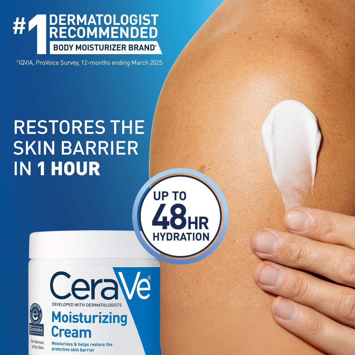 CeraVe Moisturizing Cream 19oz on a bathroom counter