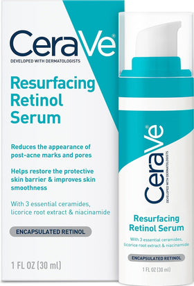 CeraVe Resurfacing Retinol Face Serum 1oz front view