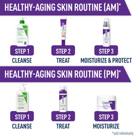 CeraVe Retinol Serum on vanity