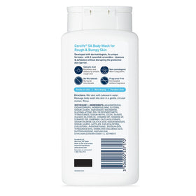 CeraVe Salicylic Acid Body Wash showing texture on skin
