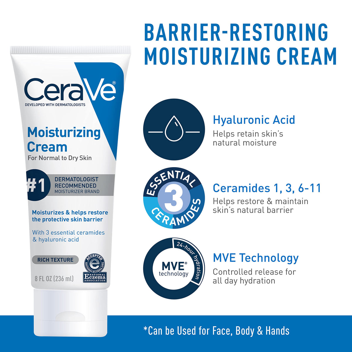 CeraVe Skin Care Set displayed on a bathroom countertop