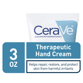 CeraVe Therapeutic Hand Cream 3oz back view showing ingredients