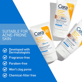 CeraVe Tinted Sunscreen application demonstration on face