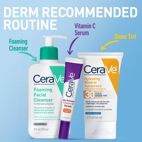 CeraVe Tinted Sunscreen with natural background
