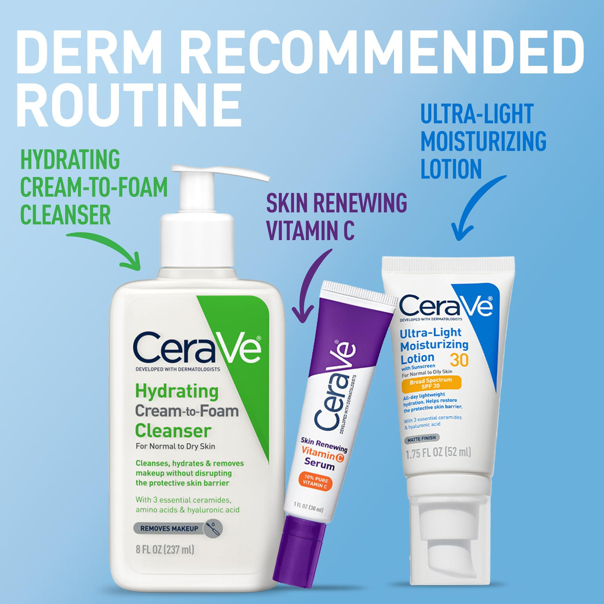 CeraVe Ultra-Light Moisturizing Lotion SPF 30 back view