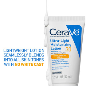 CeraVe Ultra-Light Moisturizing Lotion SPF 30 with packaging
